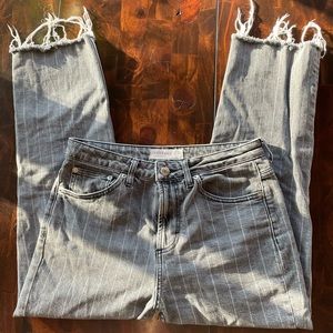 Top shop pinstriped jeans